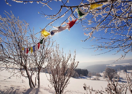 hais weisse wolke Tibetan prayer flag